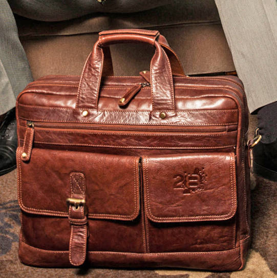 Men's Luxury Leather Business Bag By Twenty8 Leather
