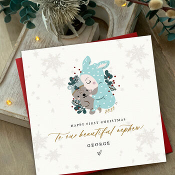 Baby First Christmas Card|1st Christmas|Auntie Uncle Sb, 4 of 7