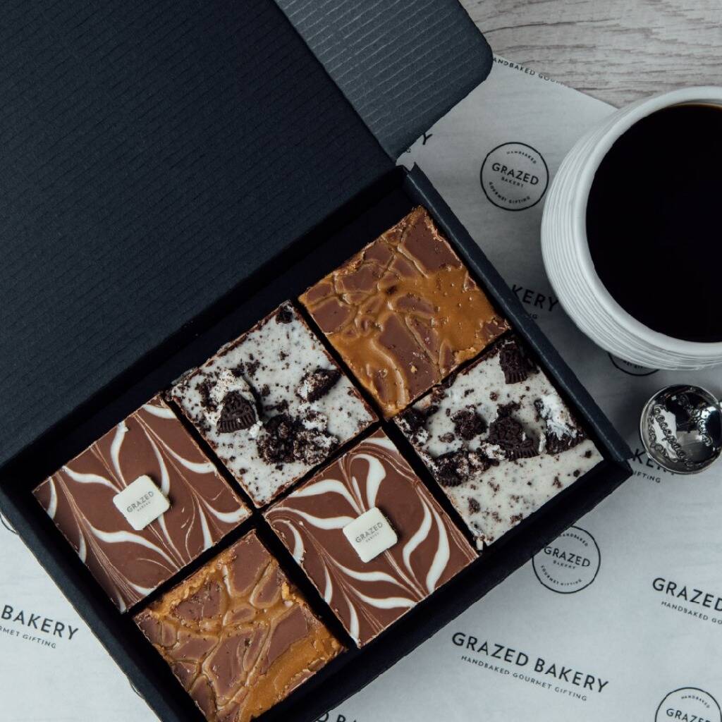 Brownie Gift Box Mixed Flavours By Grazed Brownies