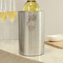 Personalised Floral Stainless Steel Wine Cooler, thumbnail 5 of 5