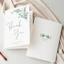 Wedding Thank You Cards Green Leaf, thumbnail 1 of 6