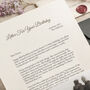 A Letter For Your 80th Birthday Personalised Keepsake Gift, thumbnail 4 of 9