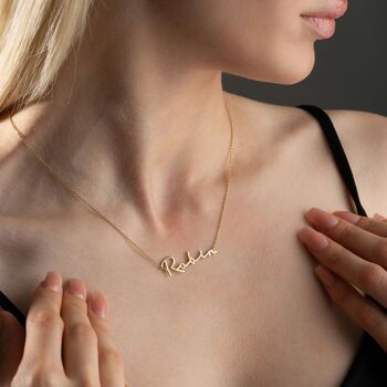 Signature Handwriting Name Necklace, 2 of 9