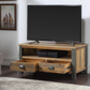 Harringay Reclaimed Wood Large Tv Cabinet/Media Unit, thumbnail 2 of 5
