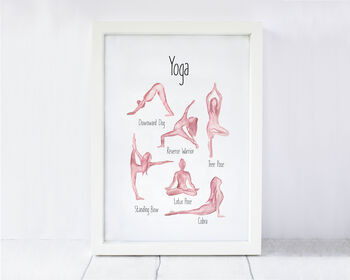 Yoga Poses Art Print, 3 of 4