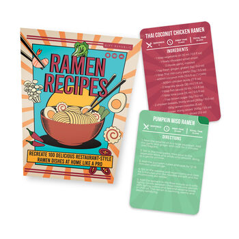 Ramen Recipes – 100 Flavourful Ramen Dishes In A Fun Recipe Card Pack, 5 of 6
