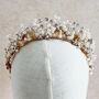 Pearl And Crystal Bridal Crown, thumbnail 3 of 6