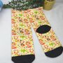 Custom Handprinted Little Foxes Kids Socks, thumbnail 3 of 6