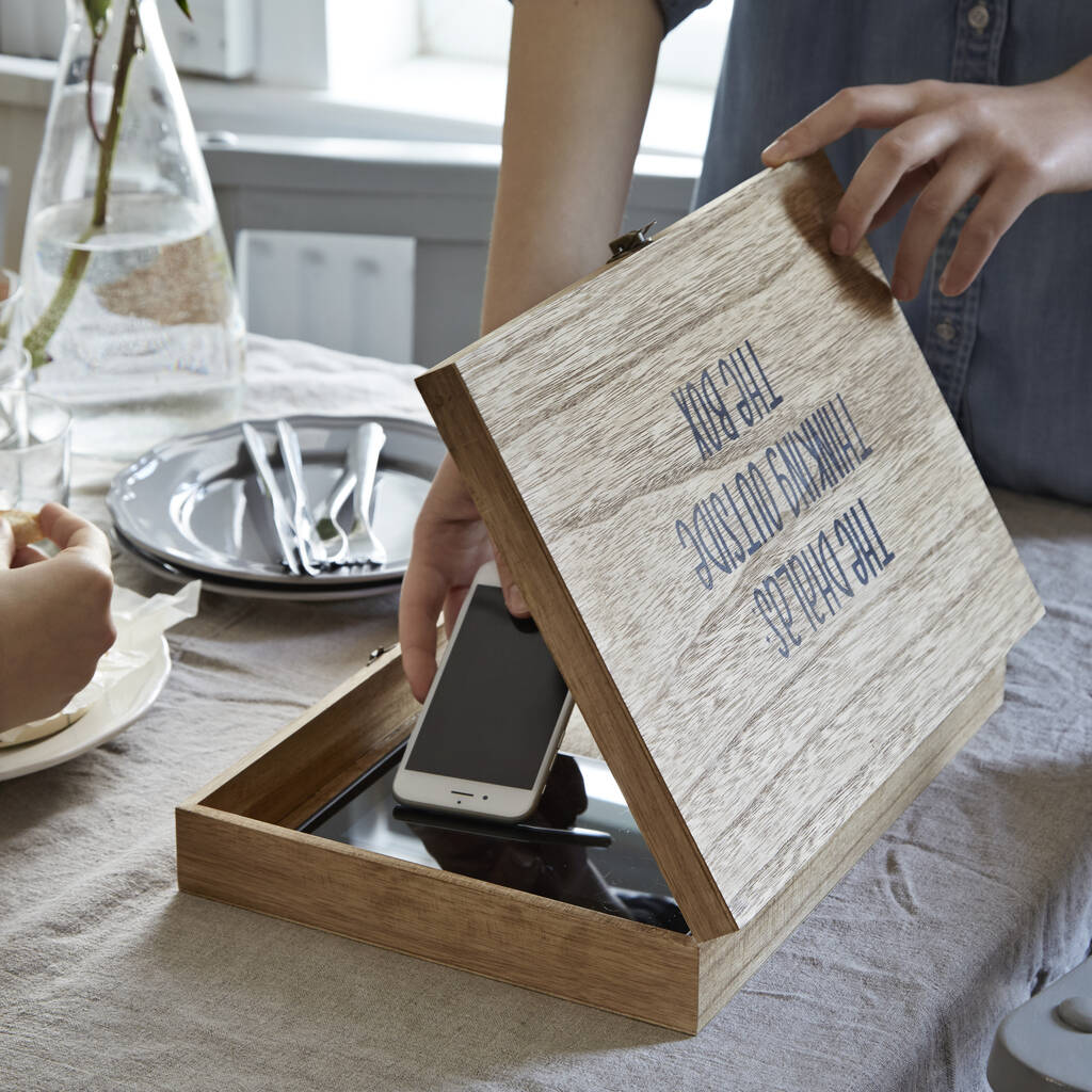 Personalised 'digital Detox Box' For Storing Gadgets By Lovestruck