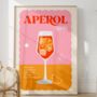 Aperol Spritz Cocktail Print, thumbnail 2 of 4