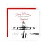 Merry Christmas To A Wonderful Boyfriend 747 Aircraft Christmas Card, thumbnail 1 of 4