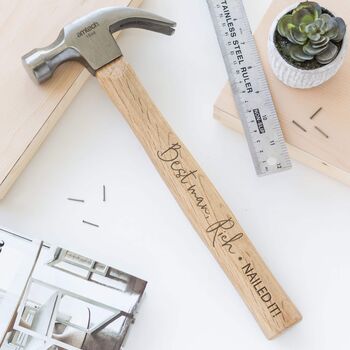 Personalised Engraved Nailed It Hammer, 3 of 3