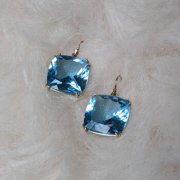 Big And Bold 18ct Topaz Earrings, 7 of 7