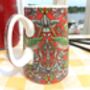 Cream Jug In Red Strawberry Thief Design, thumbnail 5 of 8