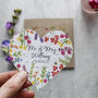 Personalised Wedding Wildflower Seed Heart Card, thumbnail 7 of 7