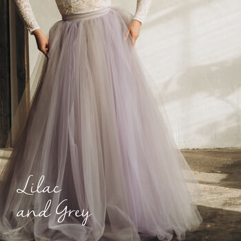 Blush Pink Wedding Skirt | Maxi Tulle Skirt For Women, 8 of 12