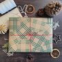 Patchwork Green Cheque Paper Fibre Wrapping Paper, thumbnail 8 of 12