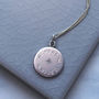 Diamond Latitude And Longitude Necklace In Silver, thumbnail 5 of 7