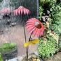 Echinacea And Butterfly Garden Stake Art089, thumbnail 1 of 11