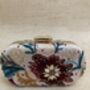 Spring Bloom Handcrafted Oval Clutch, thumbnail 2 of 5