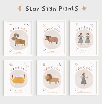 Personalised Cancer Star Sign Print, 3 of 4
