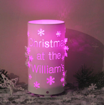 Personalised Decorative Christmas LED Light Snowflakes, 5 of 6