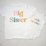 Pastel Rainbow Matching Sibling T Shirts, thumbnail 3 of 5