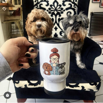 Personalised Dog Mum Travel Mug Christmas Gift, 2 of 12