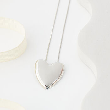 Shiny Heart Pendant Necklace, 3 of 3