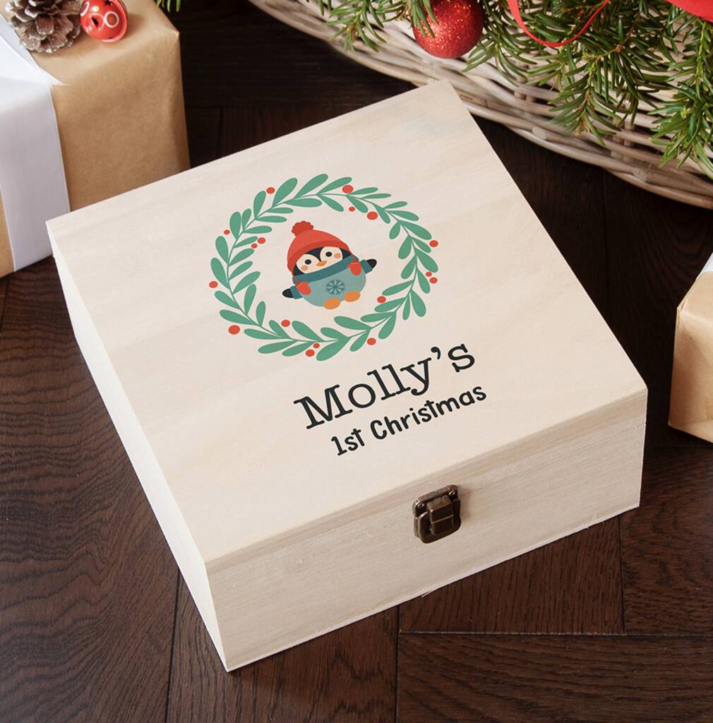 Personalised Christmas Eve Baby's First Christmas Eve Box, 1 of 7