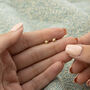 18ct Gold Faceted Star Stud Earrings, thumbnail 4 of 5