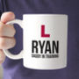 Personalised L Plates Daddy In Training Mug, thumbnail 1 of 2