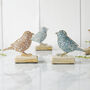 Meadow Flower Standing Bird Decoration, thumbnail 1 of 1