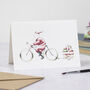 Cycling Santa Christmas Cards Pack Of Four, thumbnail 1 of 5