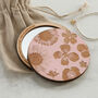 Engraved Flowers Compact Pocket Mirror, thumbnail 4 of 11