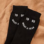 Personalised What A Year Black Socks, thumbnail 1 of 4