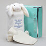 Personalised Embroidery Cream Bunny Hot Water Cover, thumbnail 1 of 12