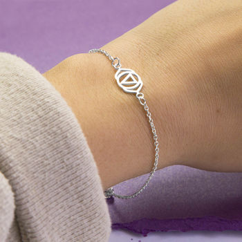 Sterling Silver Third Eye Chakra Bracelet, 4 of 5