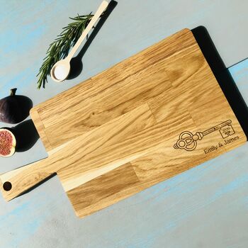 New Home, New Adventures Oak Chopping Board, 6 of 7