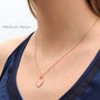 Personalised 18ct Rose Gold Plated Heart Charm Necklace, thumbnail 2 of 9