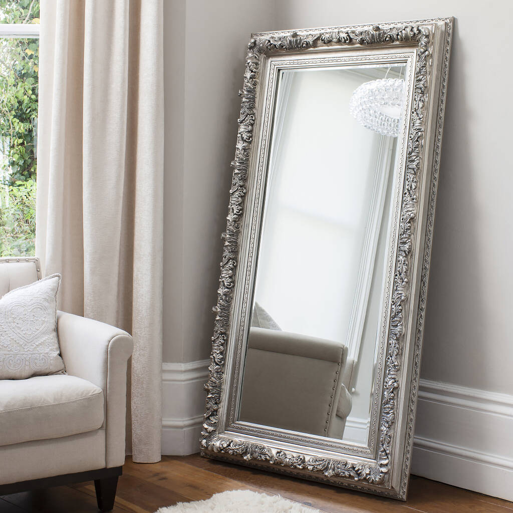 Silver Rococo Full Length Mirror By Primrose & Plum ...