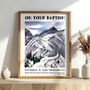Personalised Baptism Gift Print For Adults, Mountain Christian Keepsake, thumbnail 11 of 11