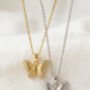 Gold Or Silver Butterfly Necklace, thumbnail 7 of 7