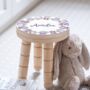 Personalised Childs Name Wooden Stool, thumbnail 2 of 2