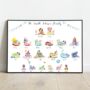 Personalised Family Tree Print With Boots And Shoes, thumbnail 1 of 10