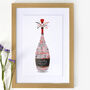 Personalised Ruby Anniversary Champagne Word Art, thumbnail 4 of 9