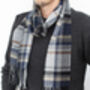 Check Subtle Monogram Scarf, thumbnail 2 of 4