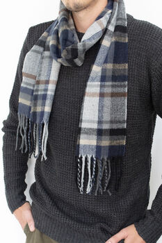 Check Subtle Monogram Scarf, 2 of 4