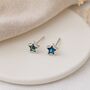 Sterling Silver Paua Shell Star Micro Stud Earrings – 4mm, thumbnail 8 of 8
