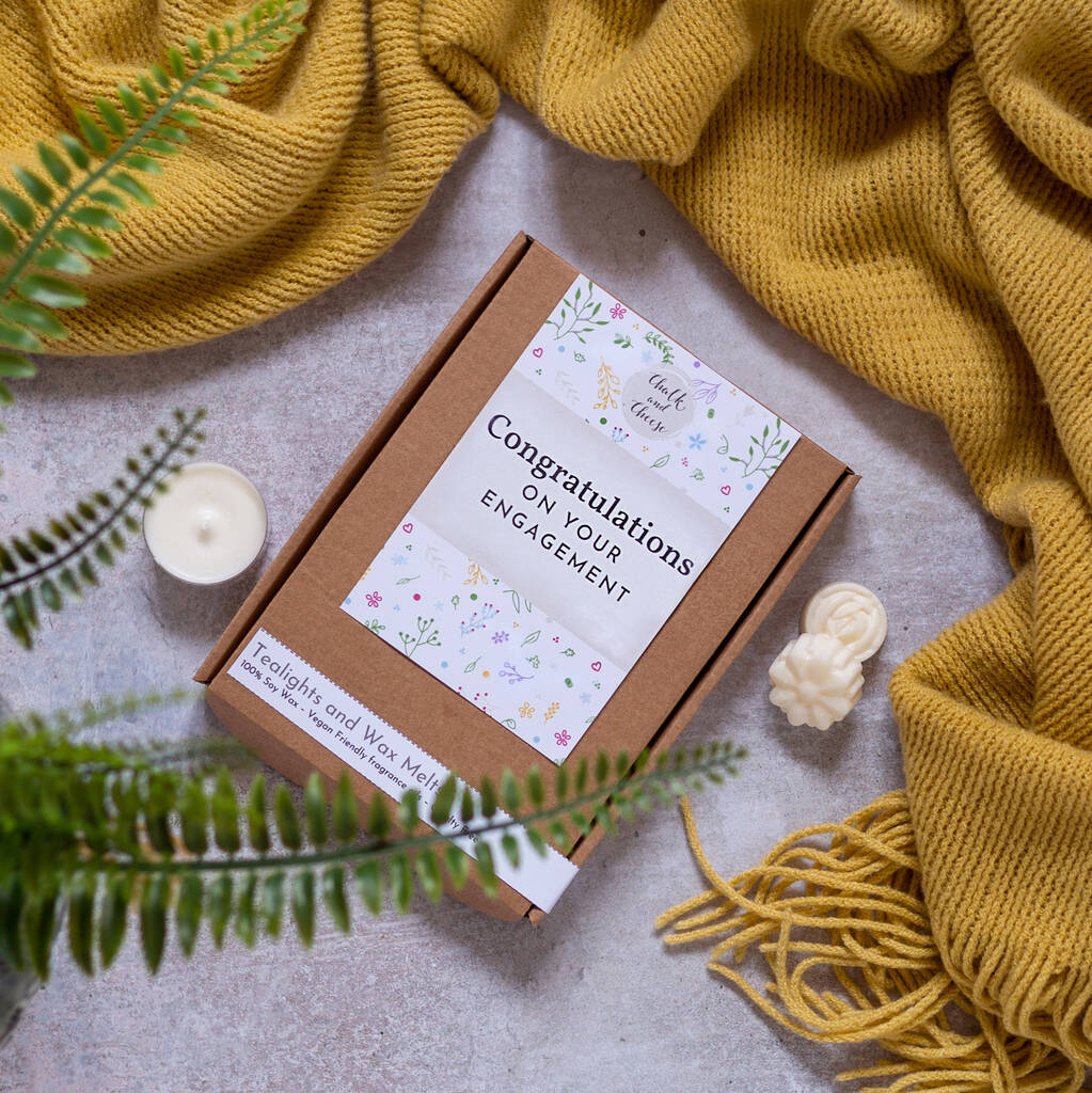 Congratulations On Your Engagement Letterbox Gift By Chalk and Cheese